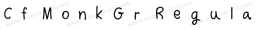 Cf MonkGr Regular字体转换